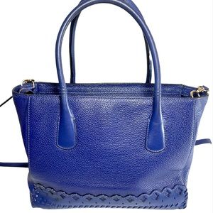 KATE SPADE Cobalt Blue Pebbled Leather Handbag